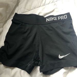 2 pairs of Nike pro shorts